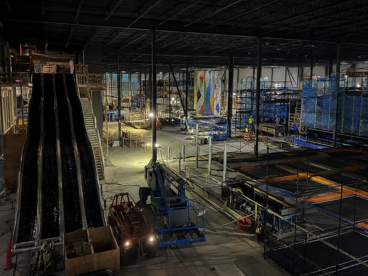 AI Experience Park under construction — bringing AI-powered family entertainment to shopping malls and retail destinations